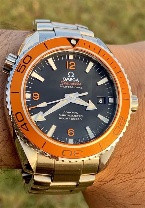 omega planet ocean orange replica|omega planet ocean orange bezel.